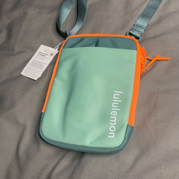 Lululemon Easy Access Crossbody Bag NWT O/S (ATGN/TIDT) Orange Green - Picture 7 of 13